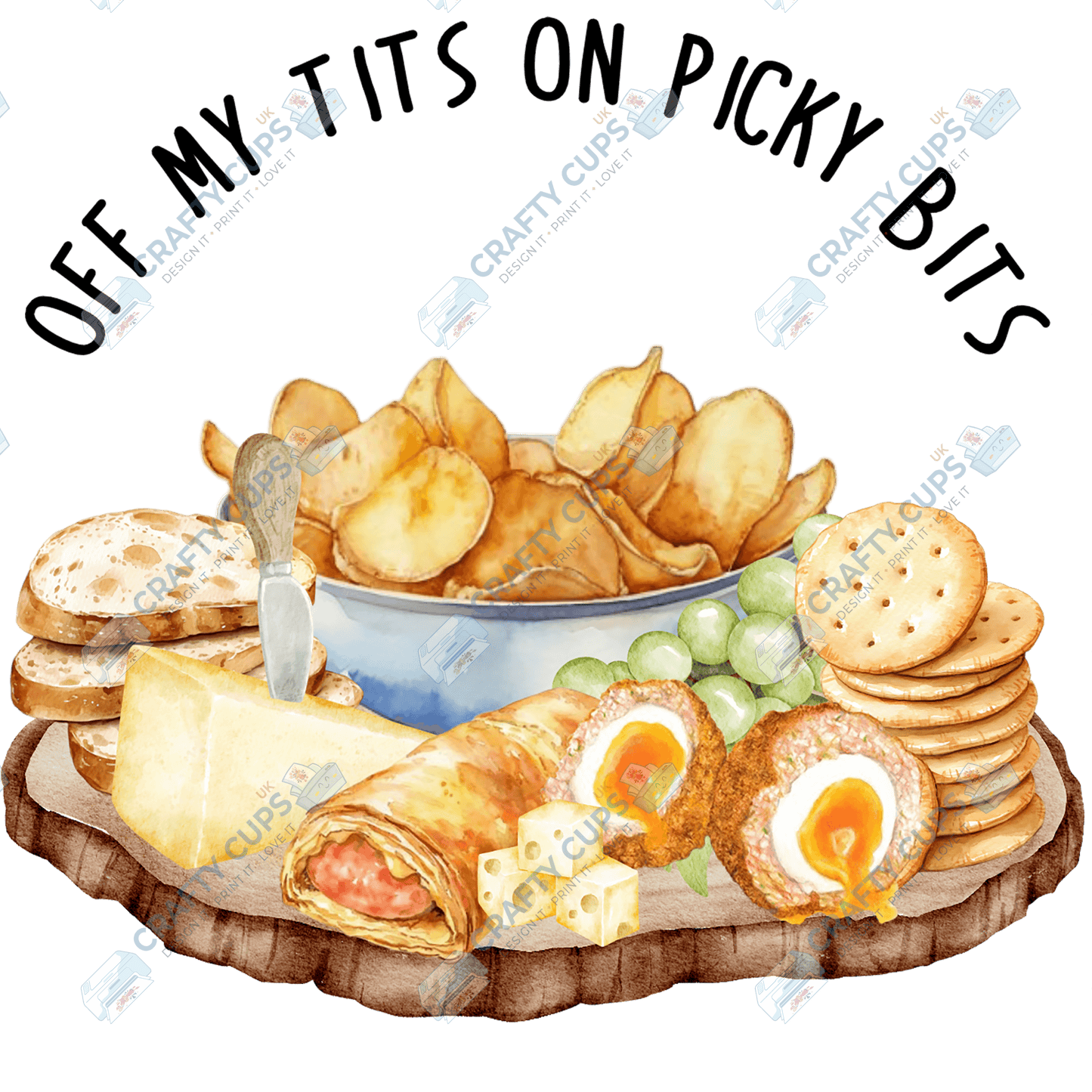 Off My Tits On Picky Bits – Limited Edition DTF Transfer by The Silly Sloth | Various Sizes & Designs | Only 100 Prints