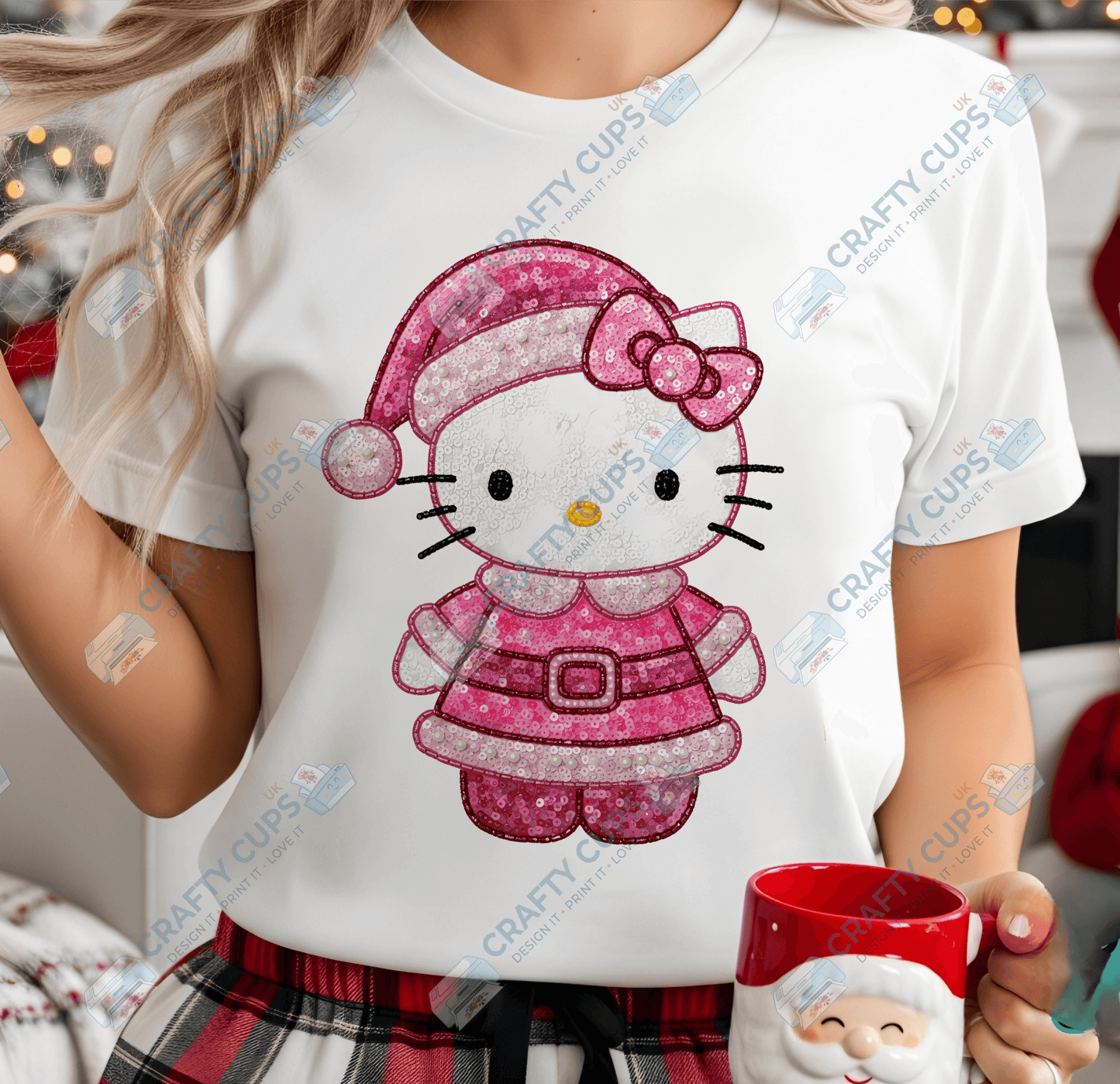 Faux Sequin Christmas DTF Transfers – Various Designs (4"–10")