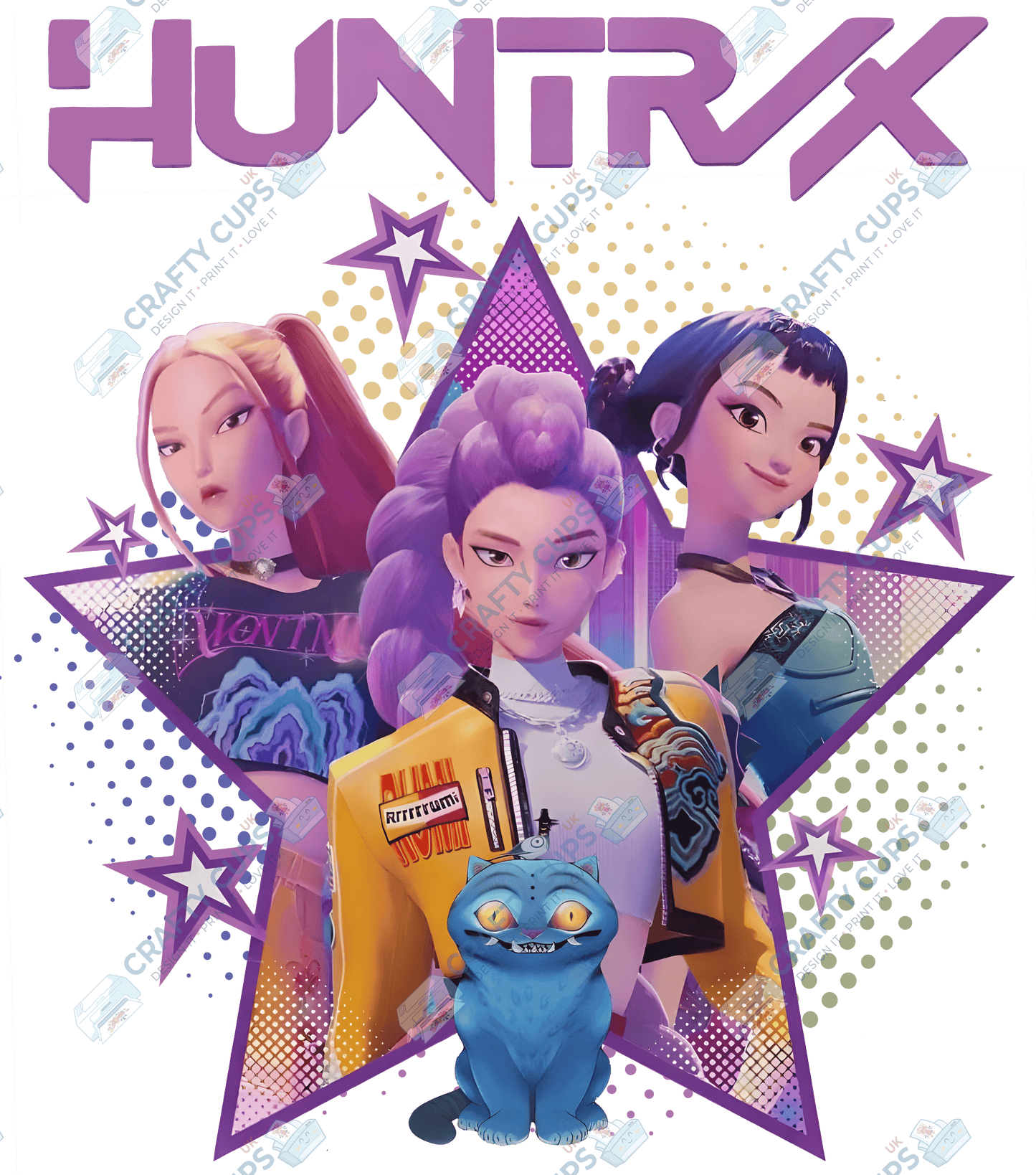 Demon Hunters DTF Transfer – Various Designs & Sizes, Heat Press Ready