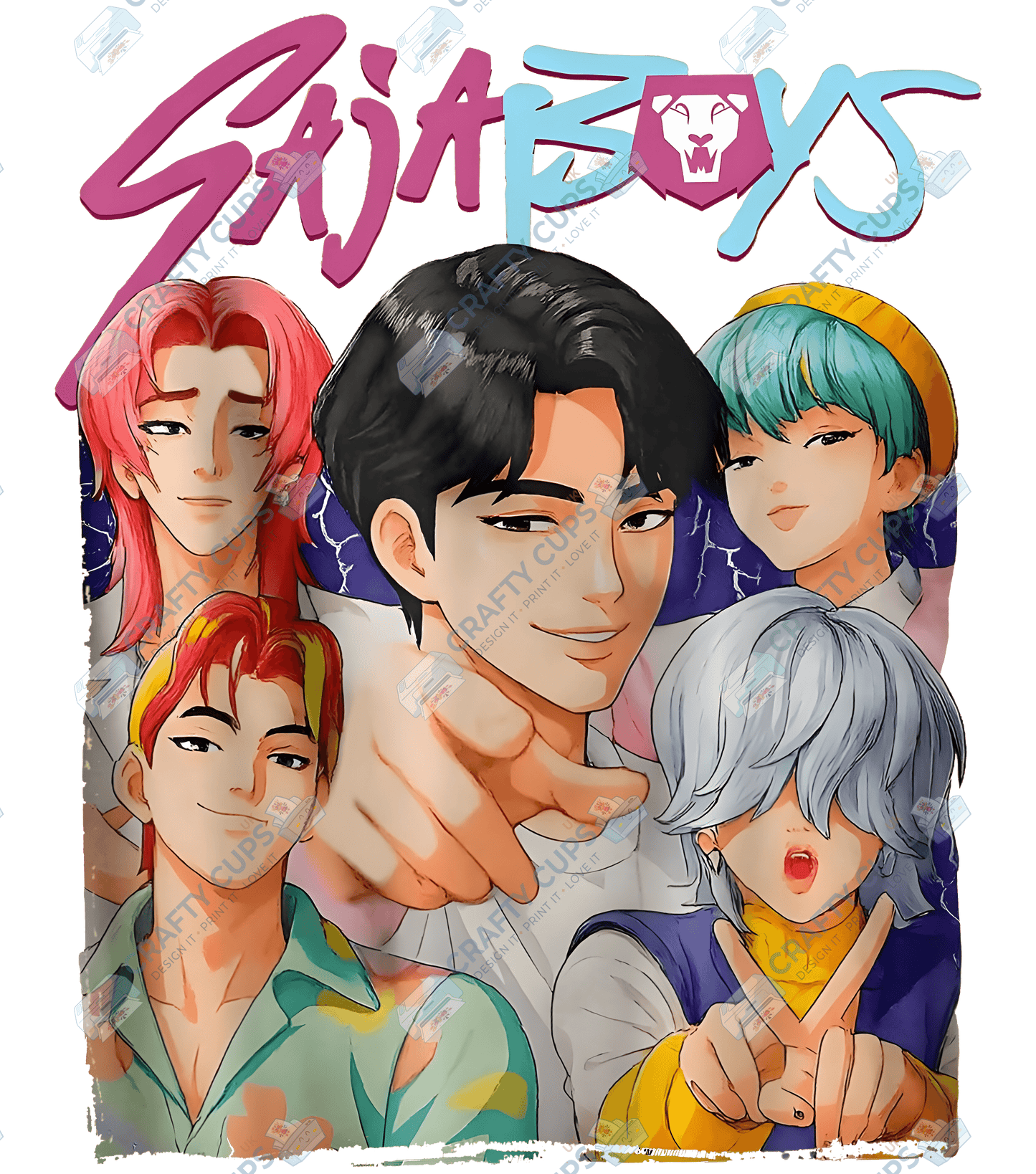 Demon Hunters DTF Transfer – Various Designs & Sizes, Heat Press Ready