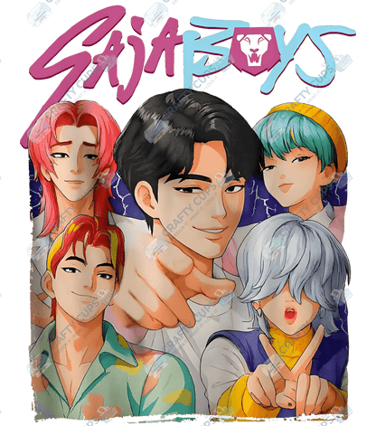 Demon Hunters DTF Transfer – Various Designs & Sizes, Heat Press Ready