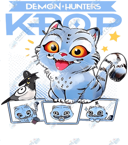 Demon Hunters DTF Transfer – Various Designs & Sizes, Heat Press Ready