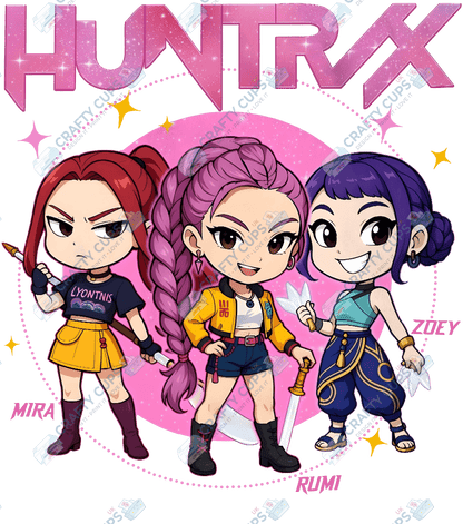 Demon Hunters DTF Transfer – Various Designs & Sizes, Heat Press Ready