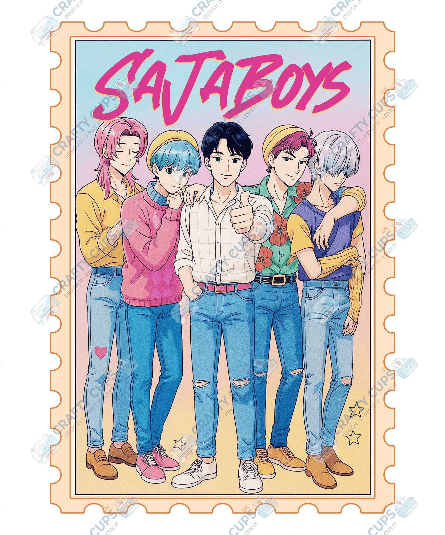 Demon Hunters DTF Transfer – Various Designs & Sizes, Heat Press Ready