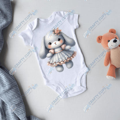 Cute Bunnies DTF Transfers – Adorable Designs for Babies & Kids (4"–10")