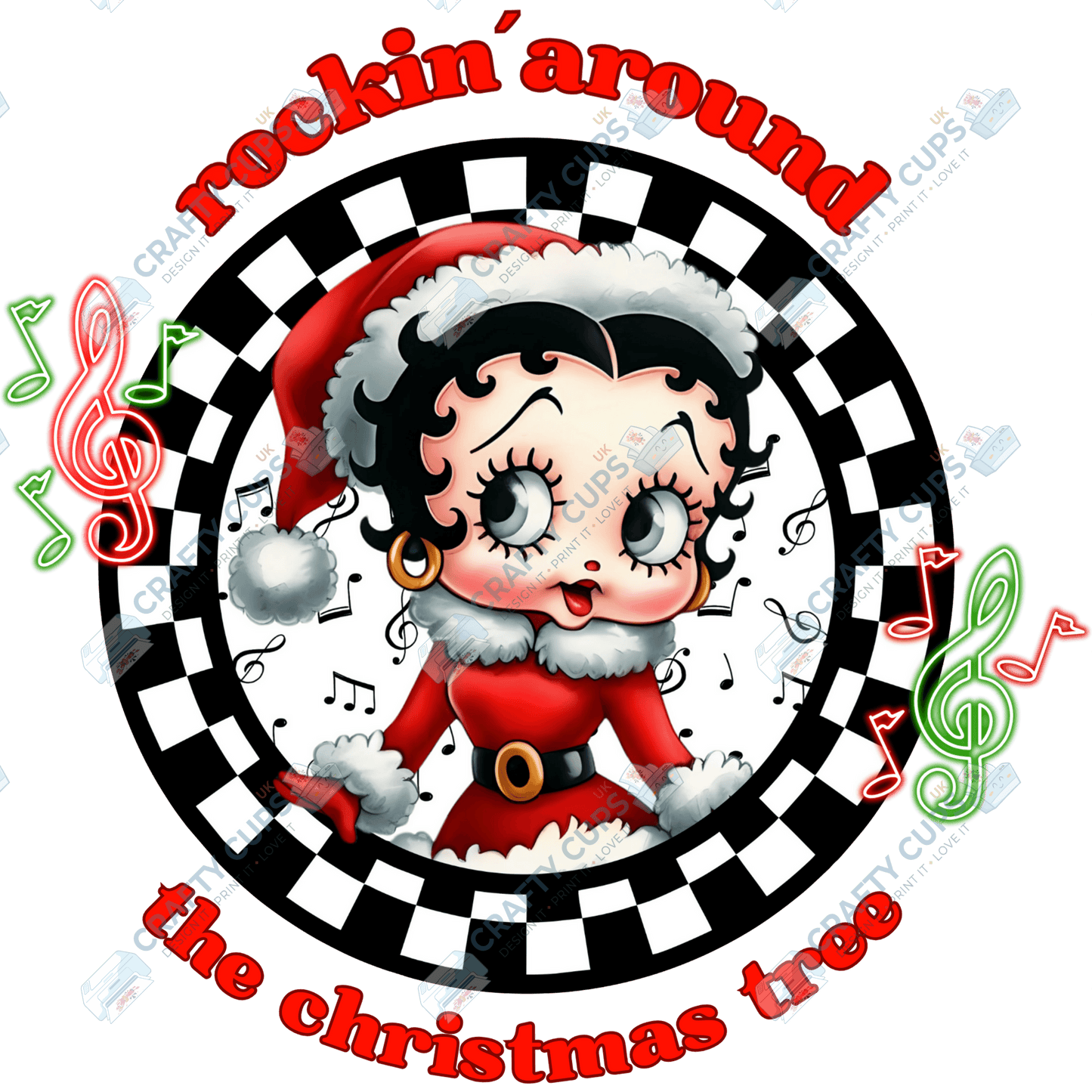 Rockin’ Around the Christmas Tree DTF Transfers (4"–10")