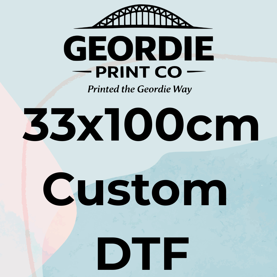 Custom DTF Gangsheet – 33x100cm | UK Printed with Online Designer