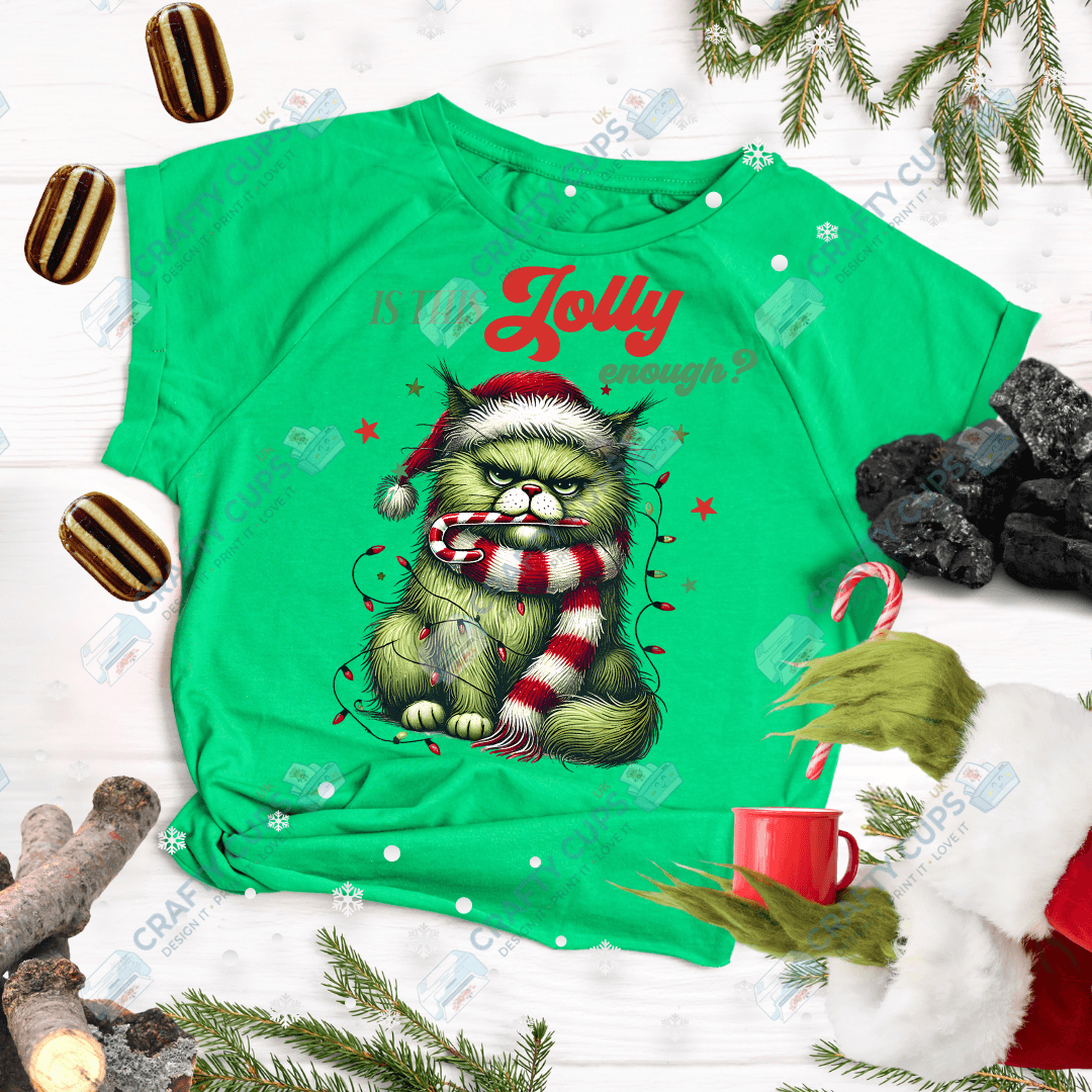 Grumpy Christmas Animals DTF Transfer – Funny Festive Holiday Print