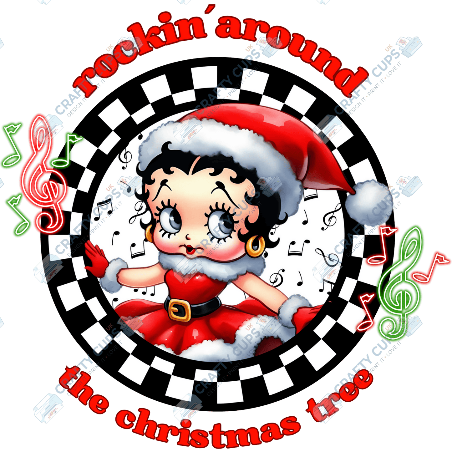 Rockin’ Around the Christmas Tree DTF Transfers (4"–10")