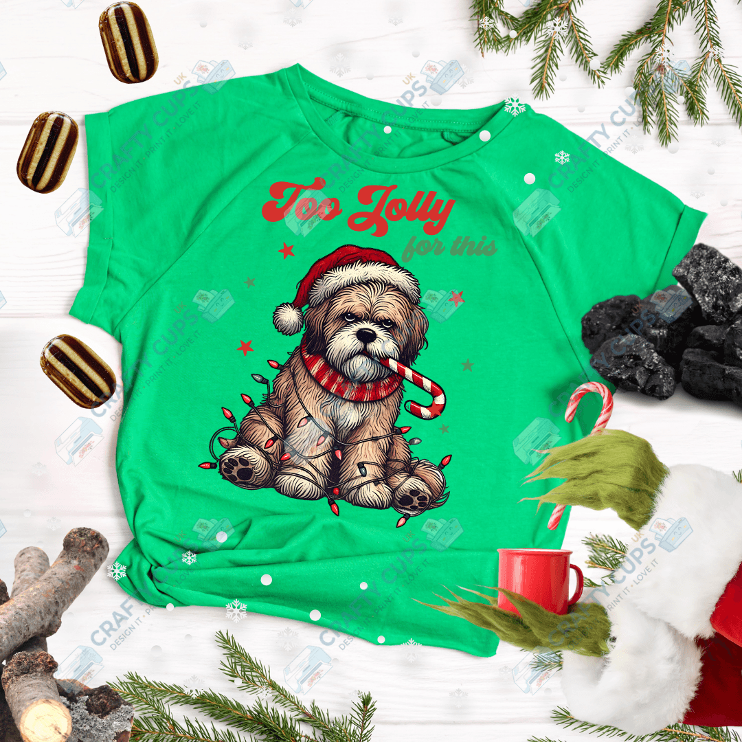 Grumpy Christmas Animals DTF Transfer – Funny Festive Holiday Print