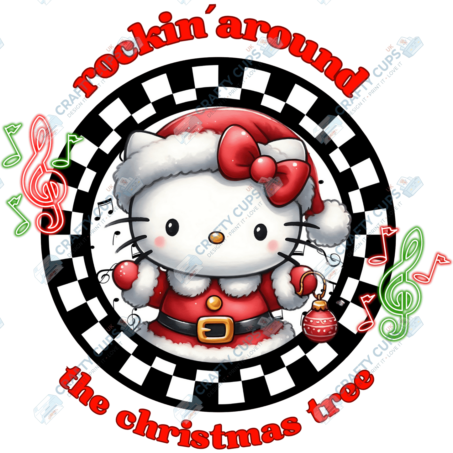 Rockin’ Around the Christmas Tree DTF Transfers (4"–10")