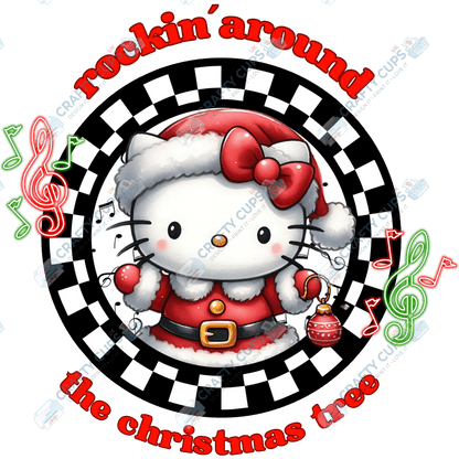 Rockin’ Around the Christmas Tree DTF Transfers (4"–10")