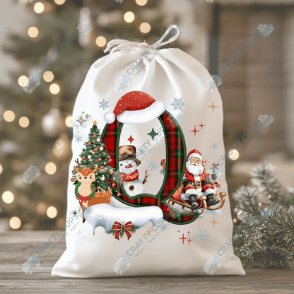 Christmas Alphabet DTF Transfers | A–Z Festive Letter Designs | Various Sizes | Ready to Press | Holiday Shirt Prints