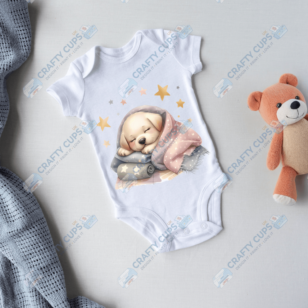 Cute Puppy DTF Transfers – Adorable Baby & Kids Designs (4"–10")
