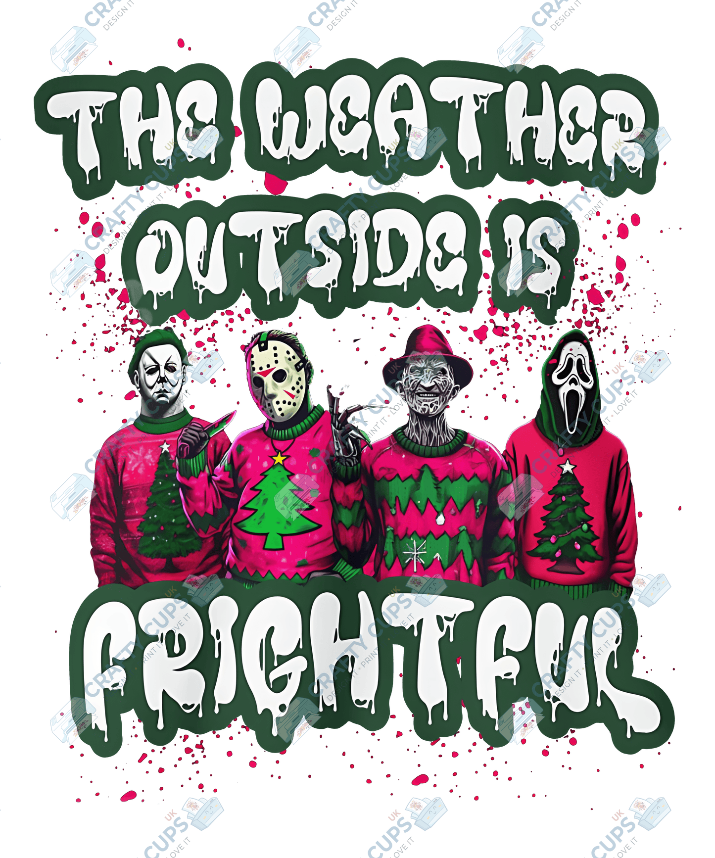 Creepy Christmas DTF Prints – Dark Festive Transfers, Ready to Press