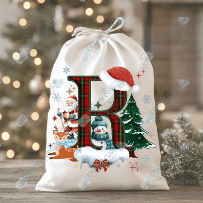 Christmas Alphabet DTF Transfers | A–Z Festive Letter Designs | Various Sizes | Ready to Press | Holiday Shirt Prints