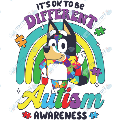 Cartoon Autism Awareness DTF Transfers – Colorful Puzzle Piece Prints for Shirts, Hoodies & Gifts