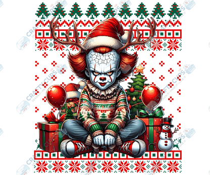 Creepy Christmas DTF Prints – Dark Festive Transfers, Ready to Press