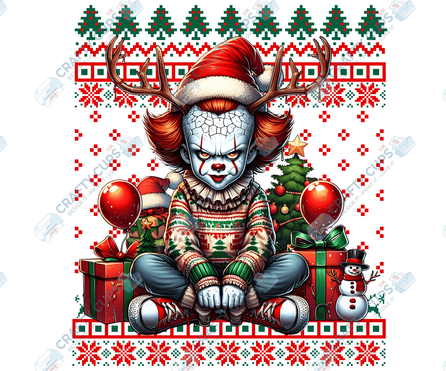 Creepy Christmas DTF Prints – Dark Festive Transfers, Ready to Press
