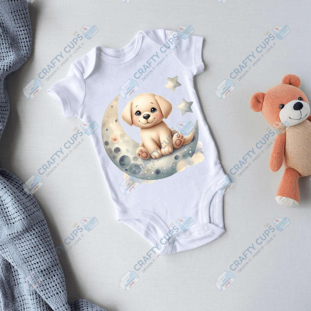Cute Puppy DTF Transfers – Adorable Baby & Kids Designs (4"–10")
