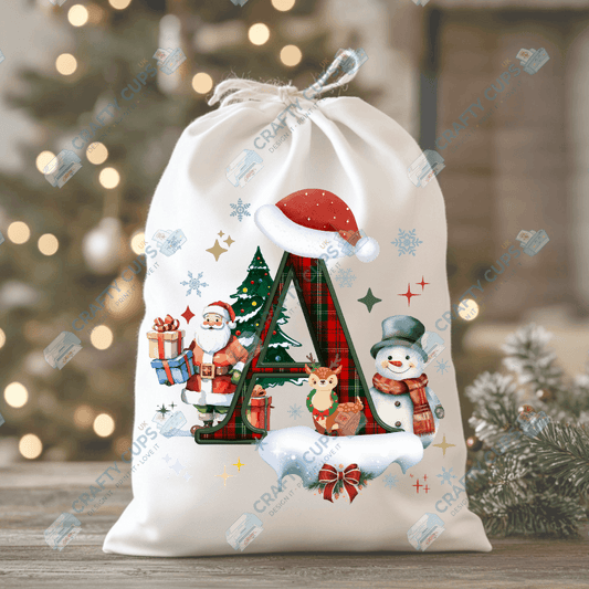 Christmas Alphabet DTF Transfers | A–Z Festive Letter Designs | Various Sizes | Ready to Press | Holiday Shirt Prints