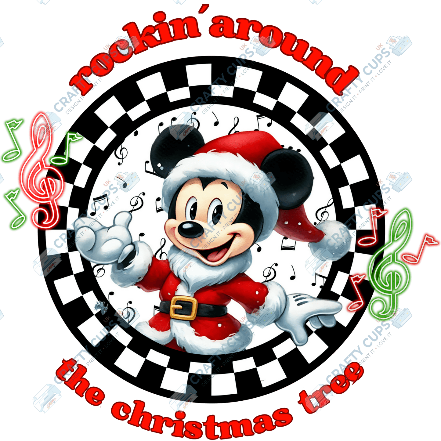 Rockin’ Around the Christmas Tree DTF Transfers (4"–10")