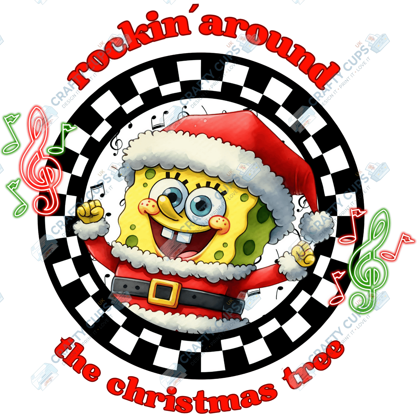 Rockin’ Around the Christmas Tree DTF Transfers (4"–10")