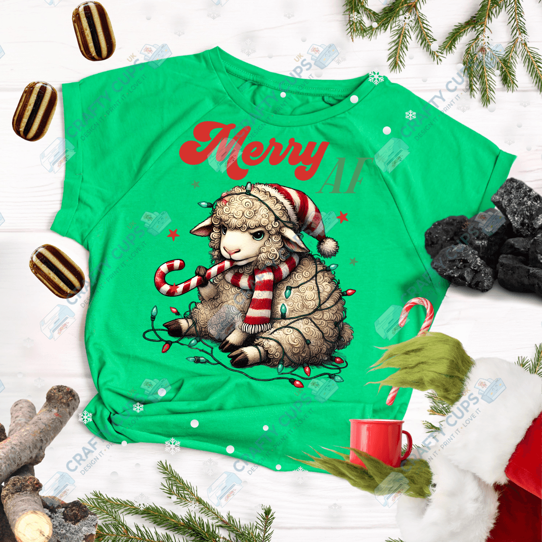 Grumpy Christmas Animals DTF Transfer – Funny Festive Holiday Print