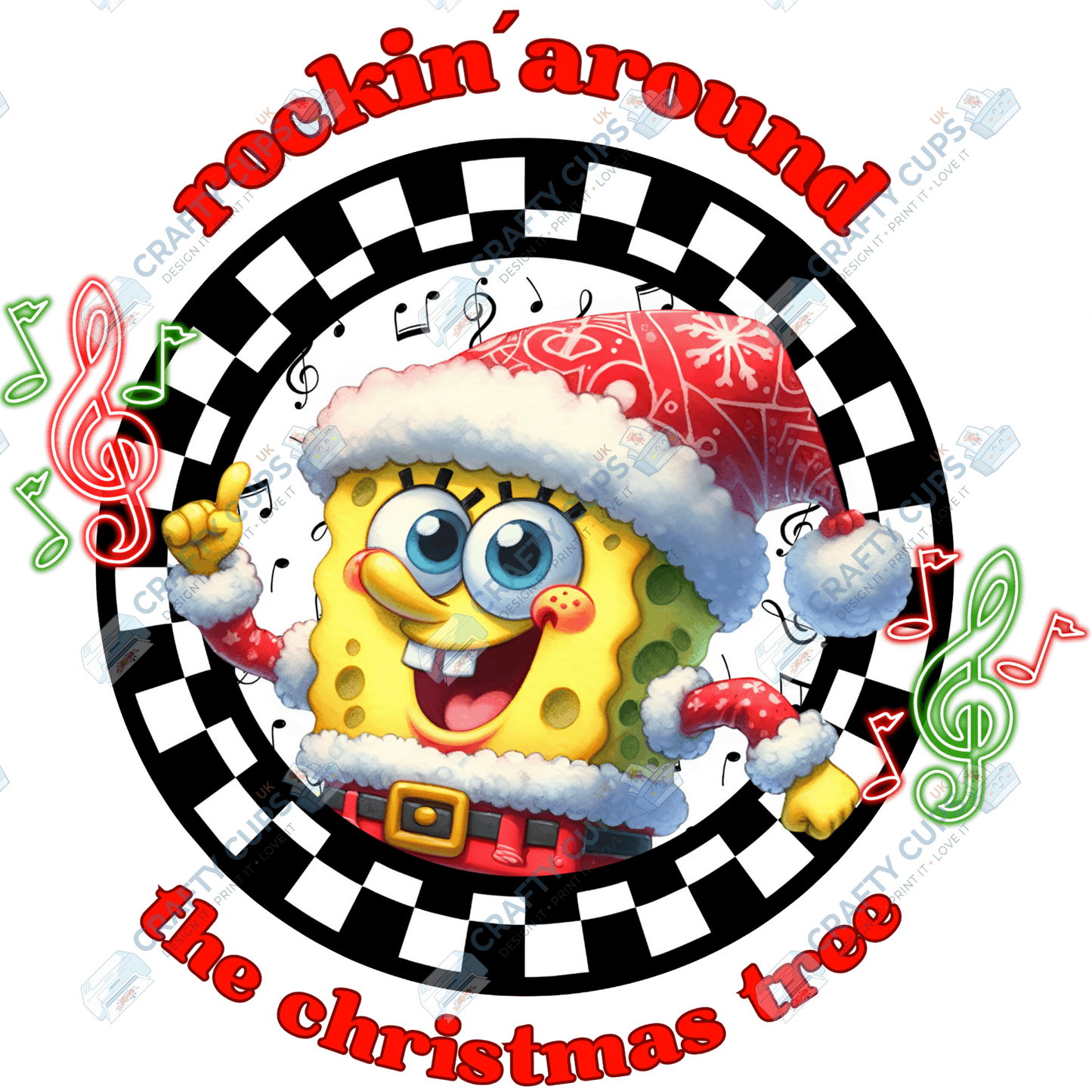 Rockin’ Around the Christmas Tree DTF Transfers (4"–10")