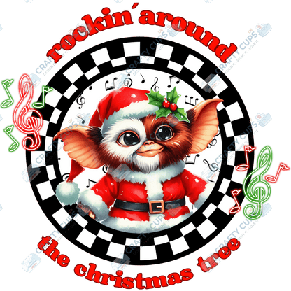 Rockin’ Around the Christmas Tree DTF Transfers (4"–10")