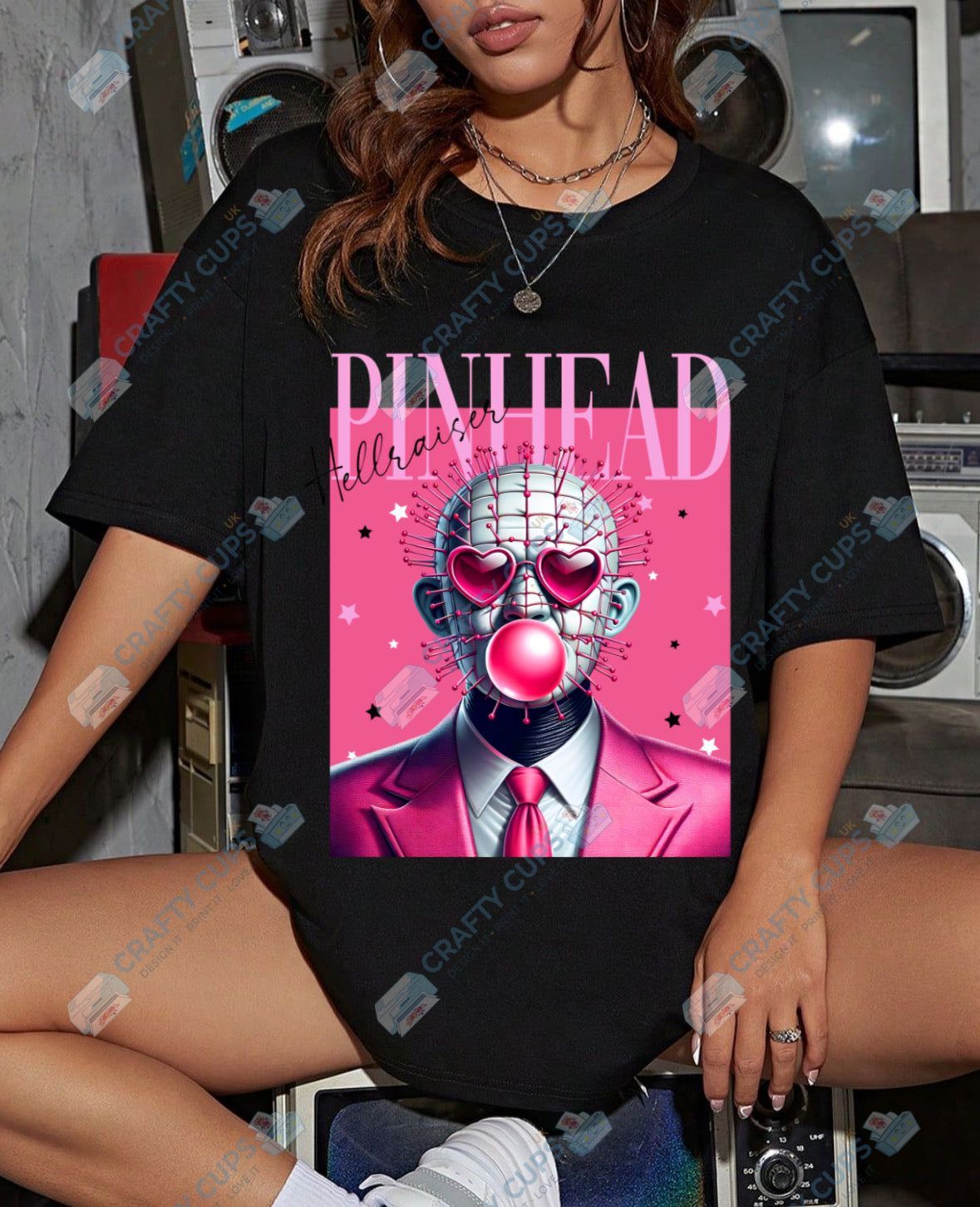 Pink Horror DTF Designs – Horror Merch Prints, Gothic DTF Transfers & Dark Apparel Art