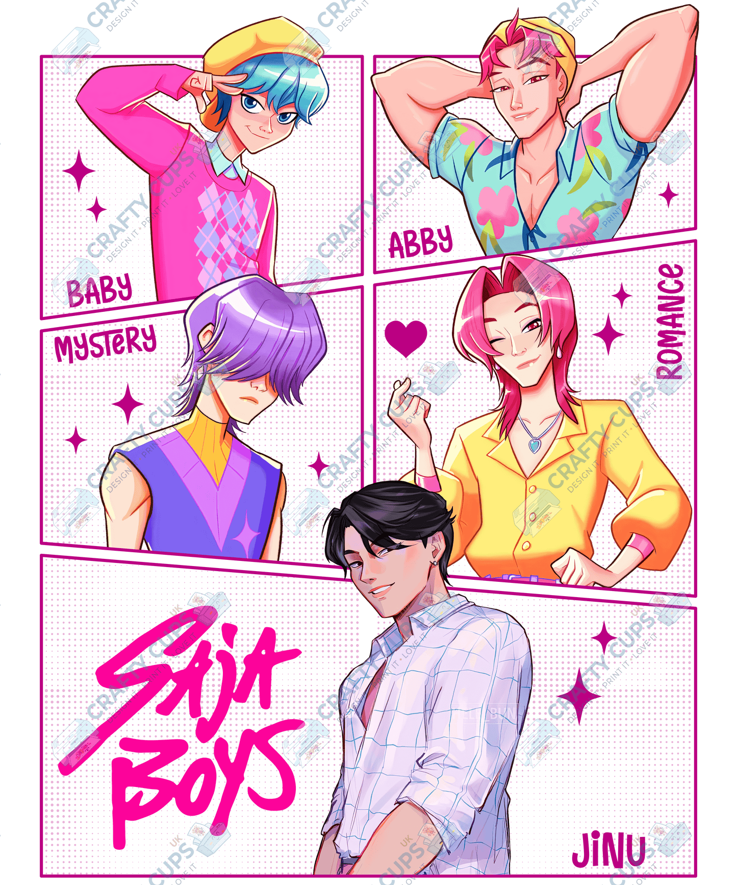 Demon Hunters DTF Transfer – Various Designs & Sizes, Heat Press Ready