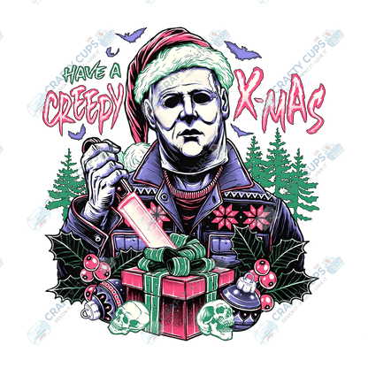 Creepy Christmas DTF Prints – Dark Festive Transfers, Ready to Press