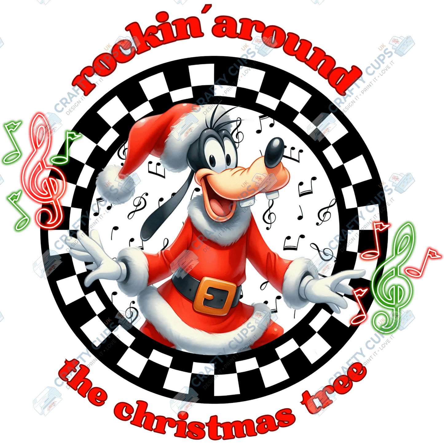 Rockin’ Around the Christmas Tree DTF Transfers (4"–10")