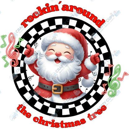 Rockin’ Around the Christmas Tree DTF Transfers (4"–10")