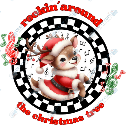 Rockin’ Around the Christmas Tree DTF Transfers (4"–10")