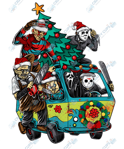 Creepy Christmas DTF Prints – Dark Festive Transfers, Ready to Press