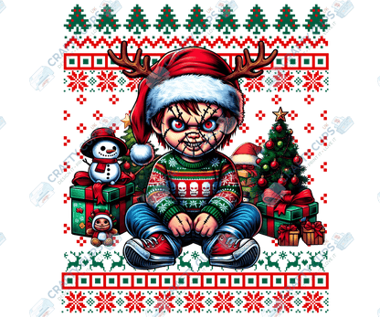 Creepy Christmas DTF Prints – Dark Festive Transfers, Ready to Press