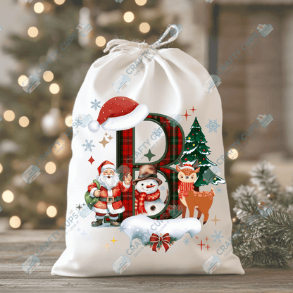 Christmas Alphabet DTF Transfers | A–Z Festive Letter Designs | Various Sizes | Ready to Press | Holiday Shirt Prints