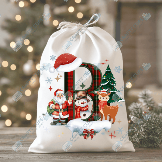 Christmas Alphabet DTF Transfers | A–Z Festive Letter Designs | Various Sizes | Ready to Press | Holiday Shirt Prints