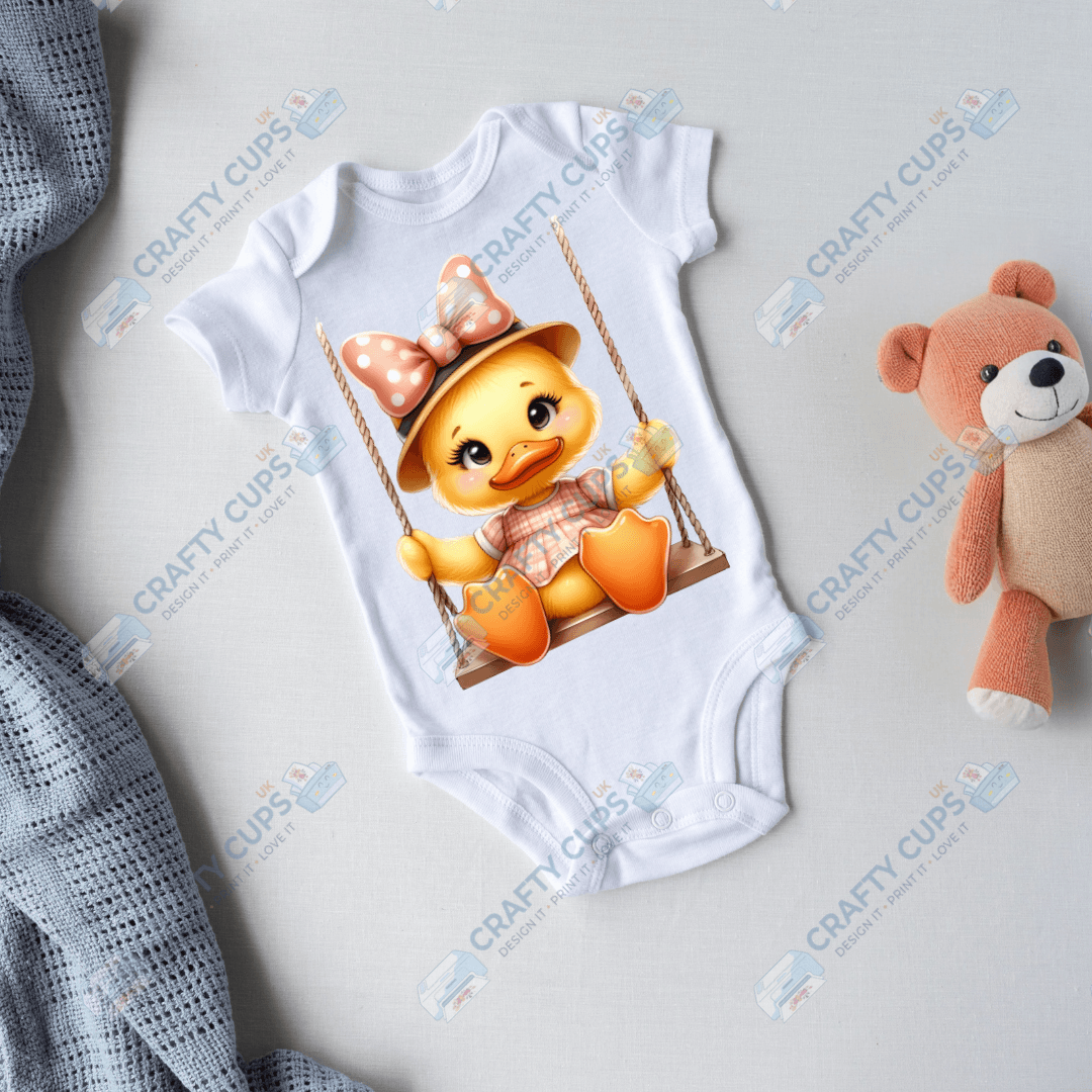 Cute Ducklings DTF Transfers – Adorable Baby & Kids Designs (4"–10")