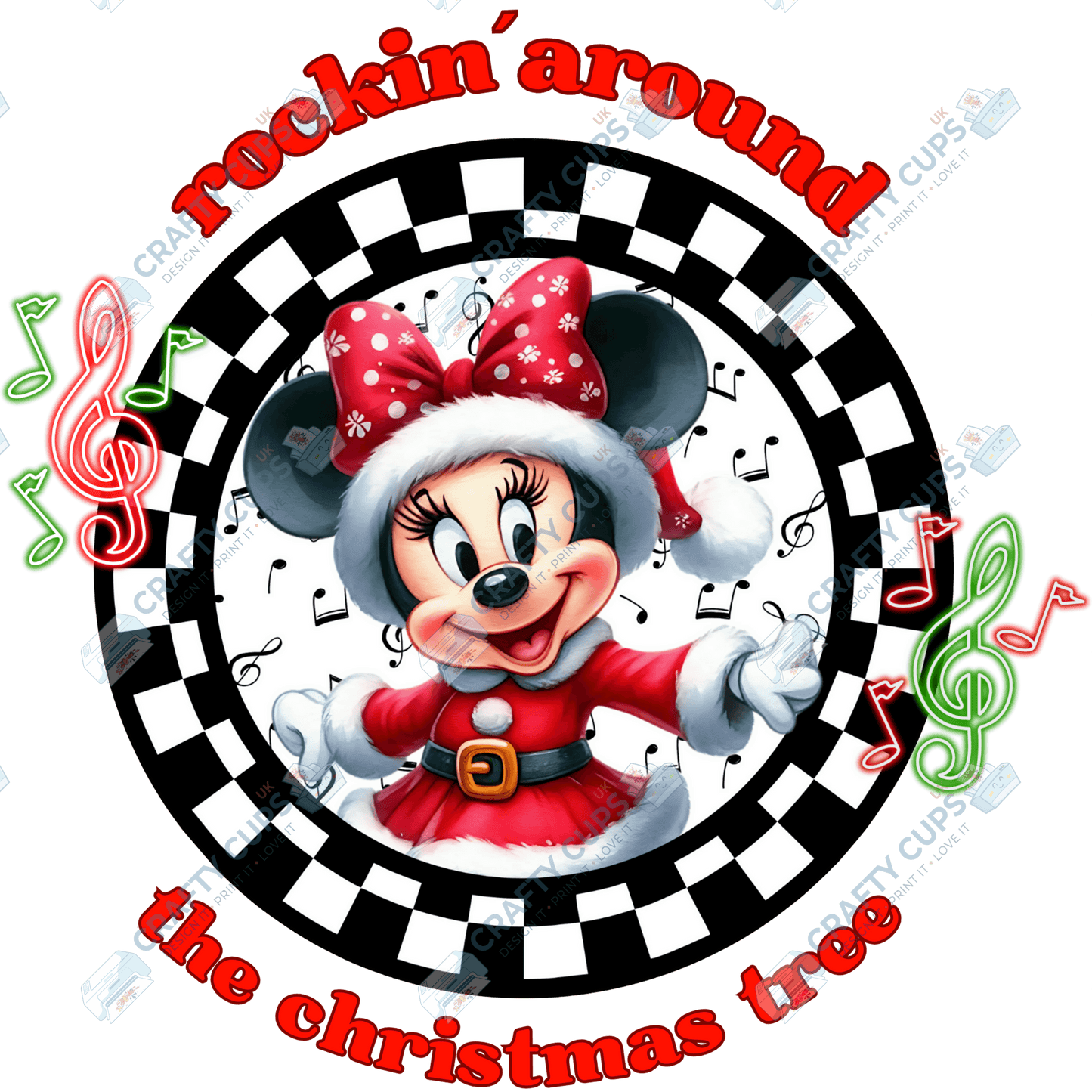 Rockin’ Around the Christmas Tree DTF Transfers (4"–10")