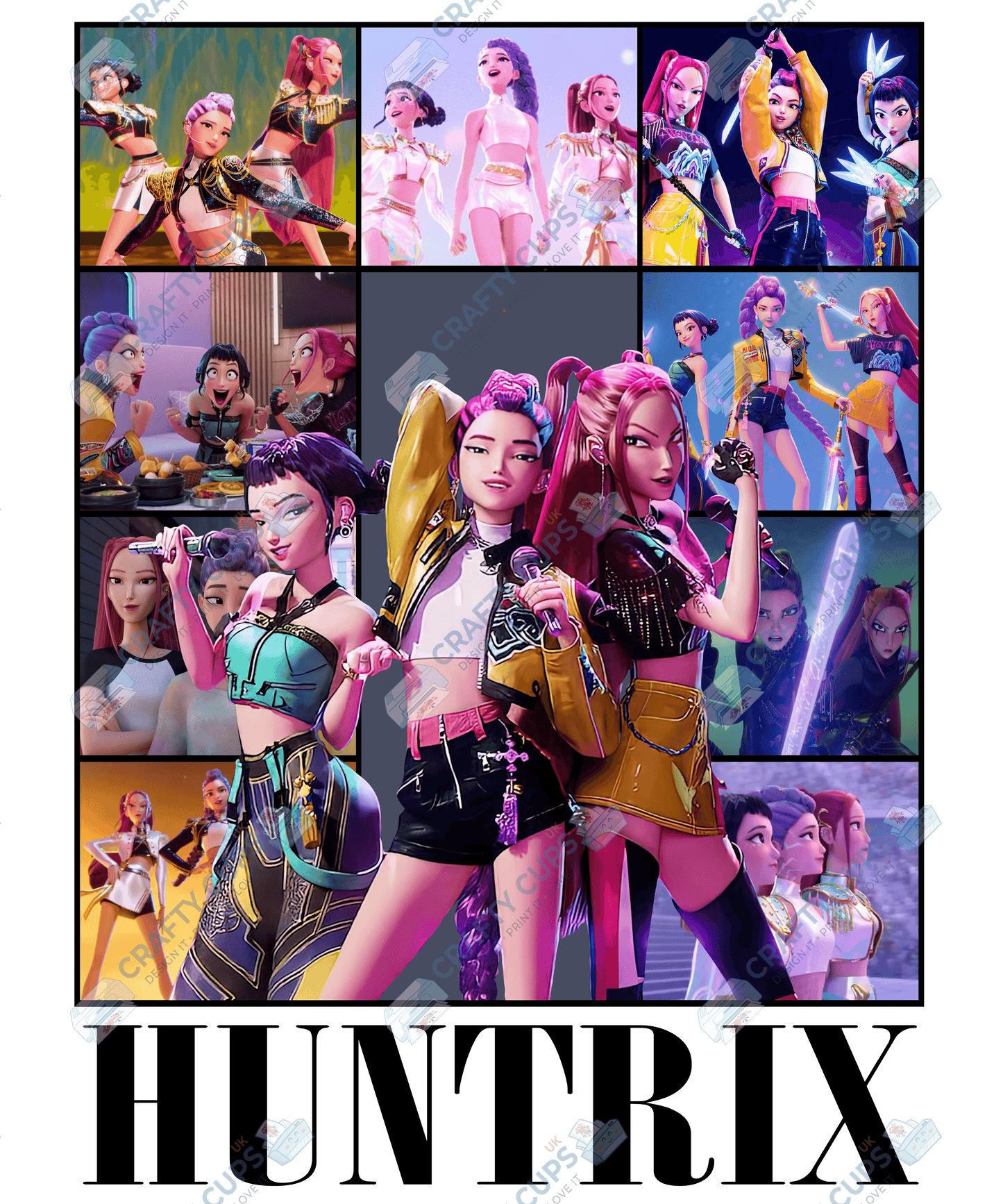 Demon Hunters DTF Transfer – Various Designs & Sizes, Heat Press Ready