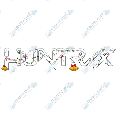 Christmas Demon Hunters DTF Transfer – Festive Anime Style, Various Sizes & Designs, Heat Press Ready