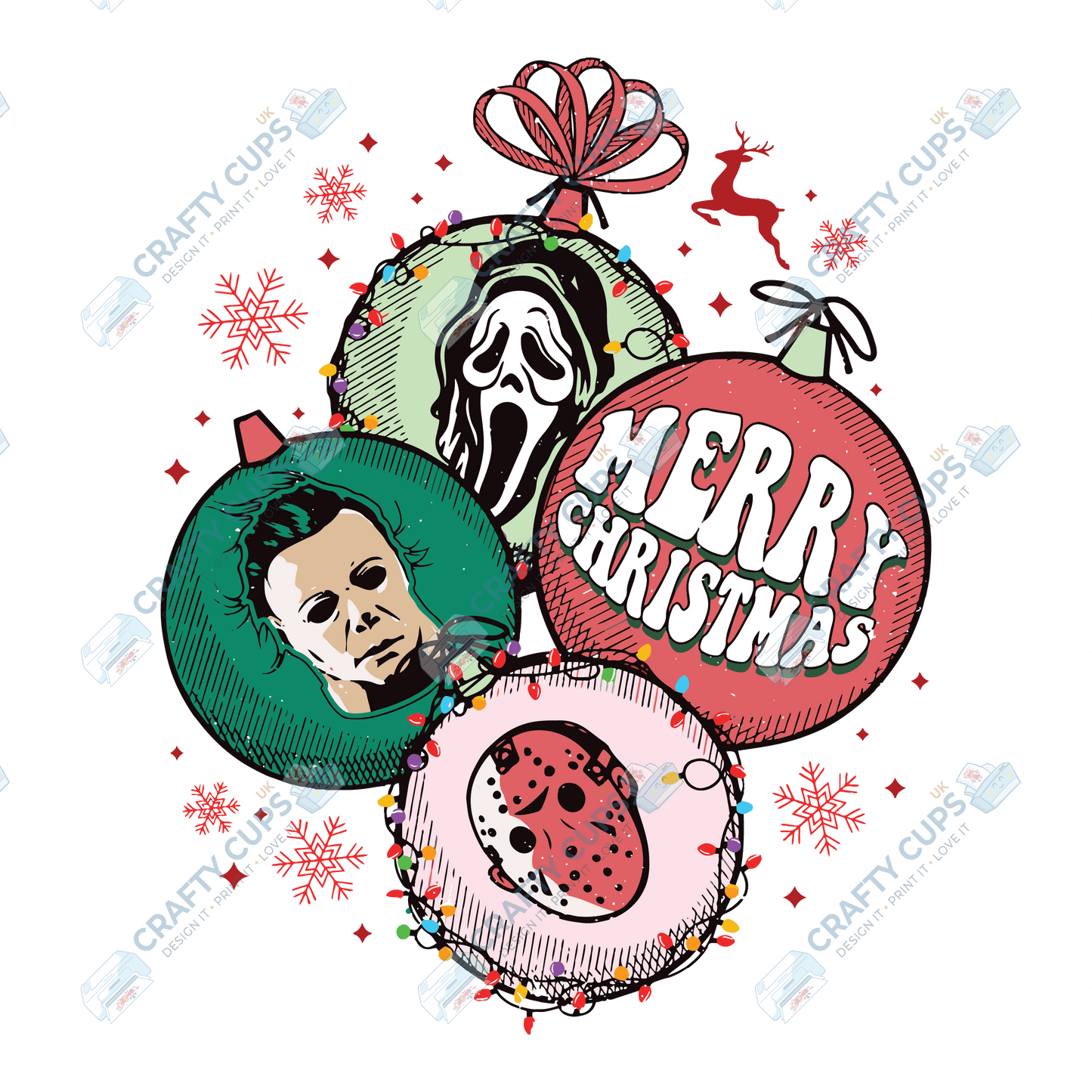 Creepy Christmas DTF Prints – Dark Festive Transfers, Ready to Press