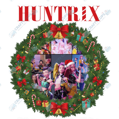 Christmas Demon Hunters DTF Transfer – Festive Anime Style, Various Sizes & Designs, Heat Press Ready