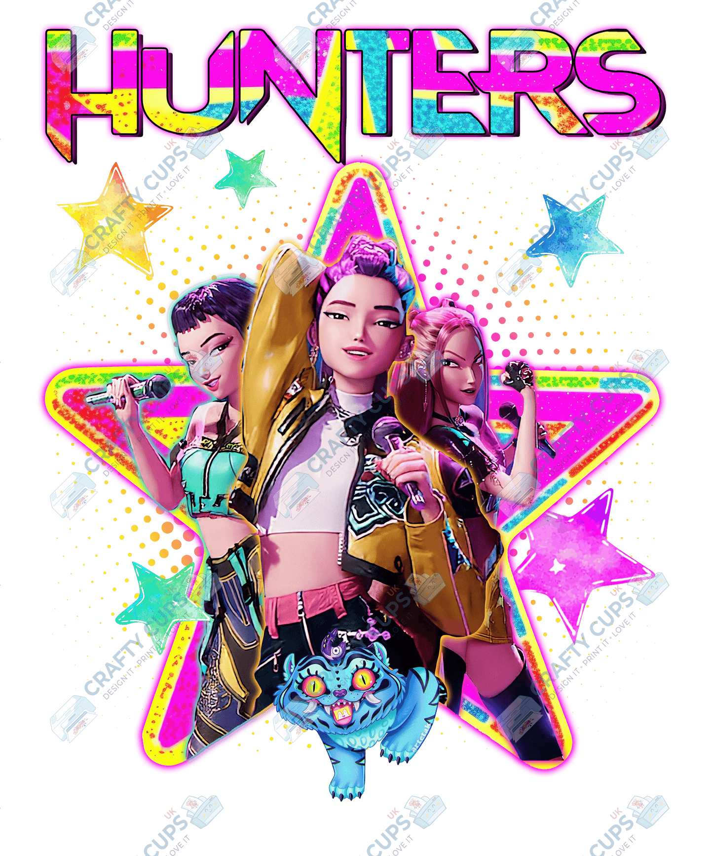 Demon Hunters DTF Transfer – Various Designs & Sizes, Heat Press Ready