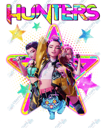 Demon Hunters DTF Transfer – Various Designs & Sizes, Heat Press Ready