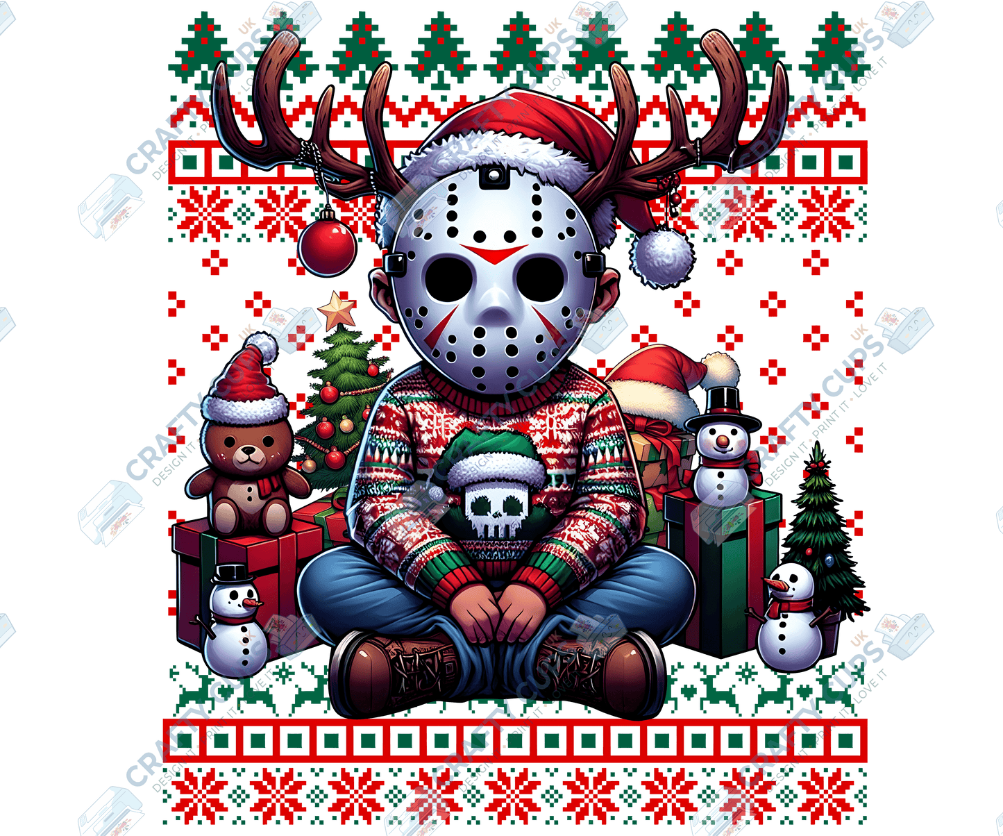 Creepy Christmas DTF Prints – Dark Festive Transfers, Ready to Press