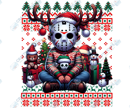 Creepy Christmas DTF Prints – Dark Festive Transfers, Ready to Press